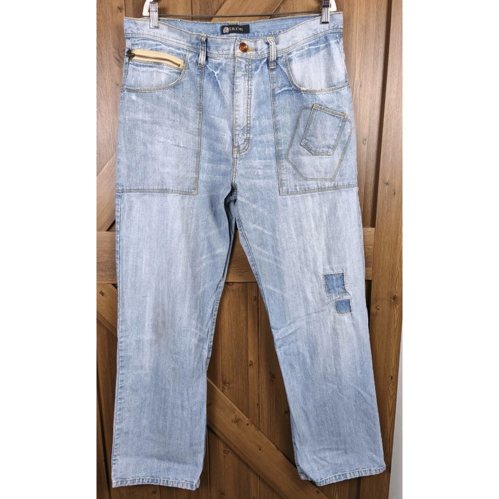 Vintage Sean John Jeans‎ Mens 36x34 Y2K Baggy Utility Carpenter Patchwork